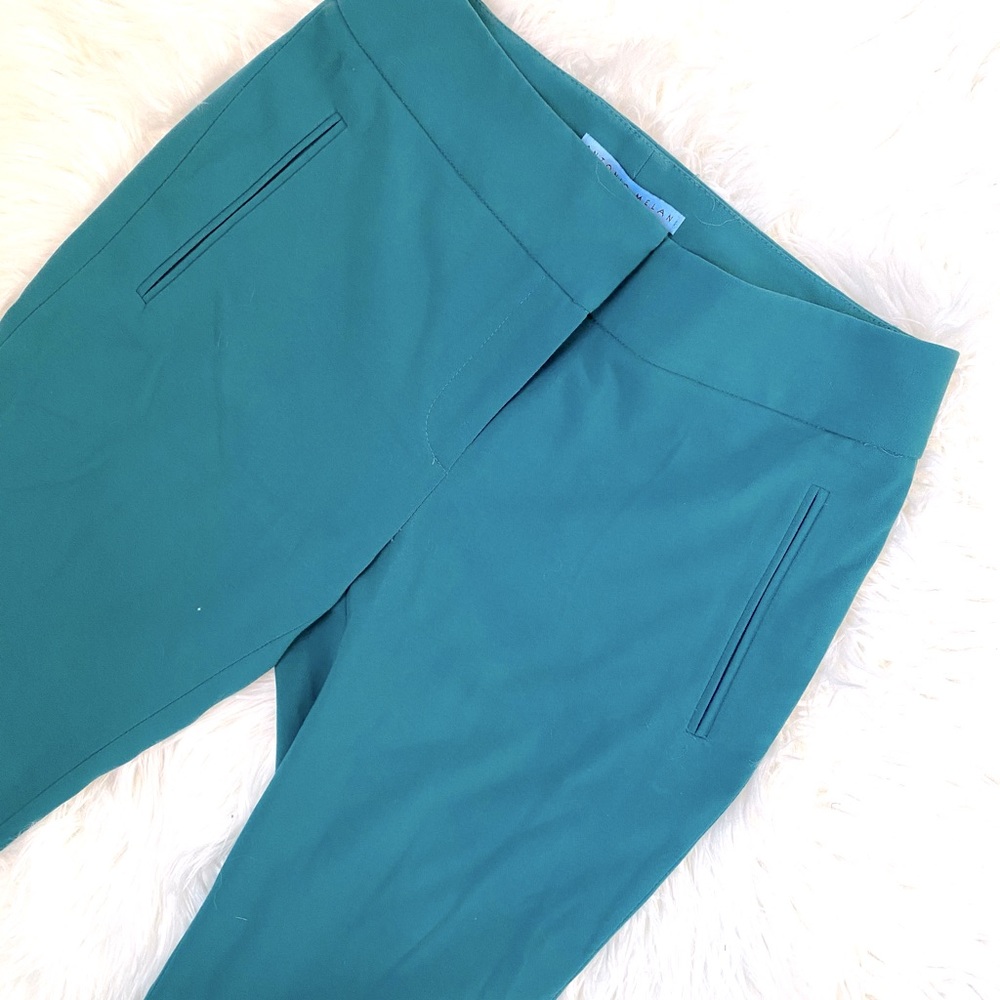 Antonio Melani Teal Trouser Size 2 Zip Pocket Stretch Women’s Dress Pant
